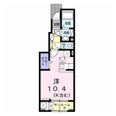 ロンシャン 102の間取り図