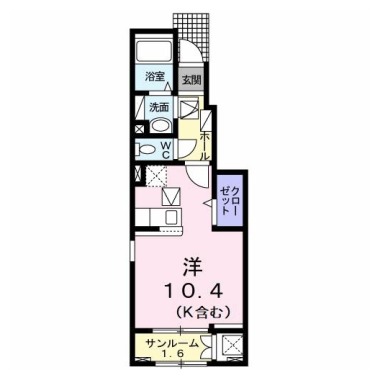 ロンシャン 105の間取り図