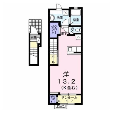 ロンシャン 202の間取り図
