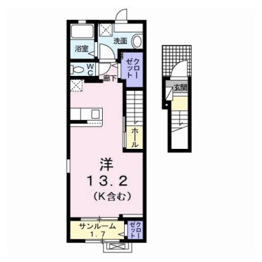 フェリシモ 206の間取り図