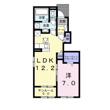 メゾン・ド・ATU B 106の間取り図