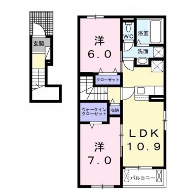 メゾン・ド・ATU B 201の間取り図