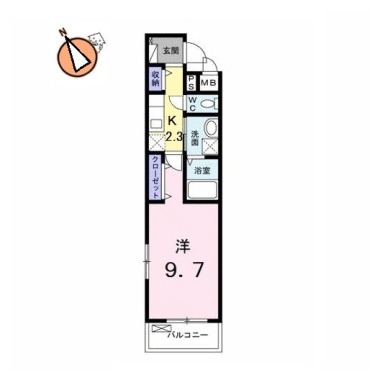 ルーベル昭和町 303の間取り図