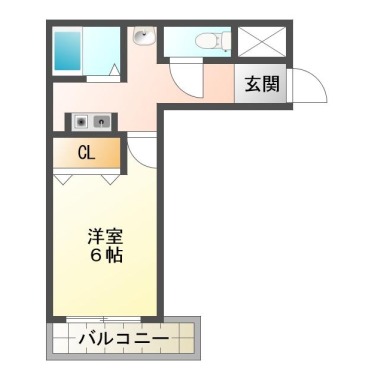 メゾンドハーレー佐古 401の間取り図