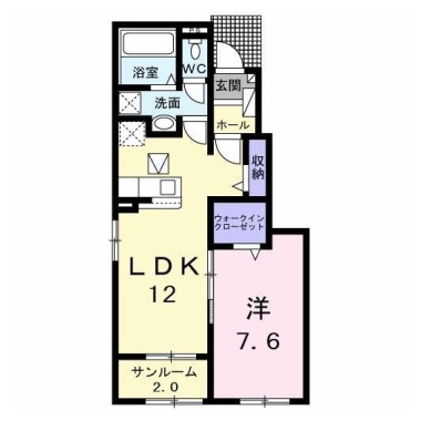 ボアソルチ A 105の間取り図