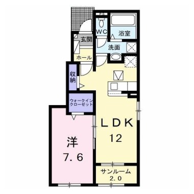 ボアソルチ B 101の間取り図
