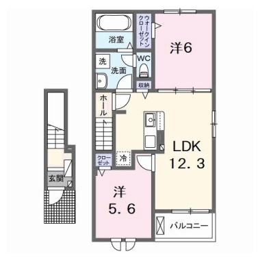 クララボージャ A 203の間取り図