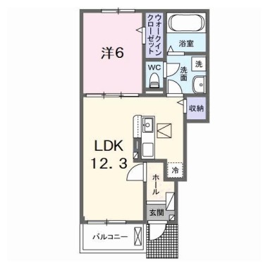 クララボージャ B 102の間取り図