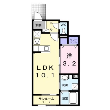 ポート レジデンス 大林 105の間取り図