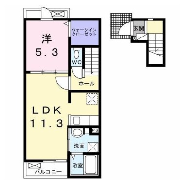 ポート レジデンス 大林 202の間取り図