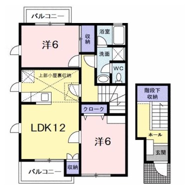 ハーブマンション 武中 201の間取り図
