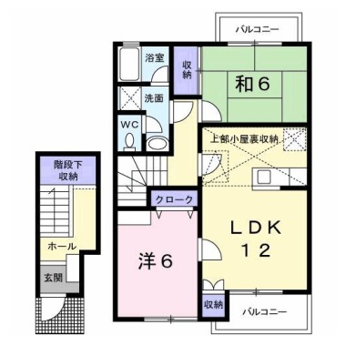 ハーブマンション 武中 205の間取り図