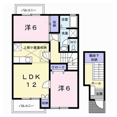 ハーブマンション 武中 206の間取り図