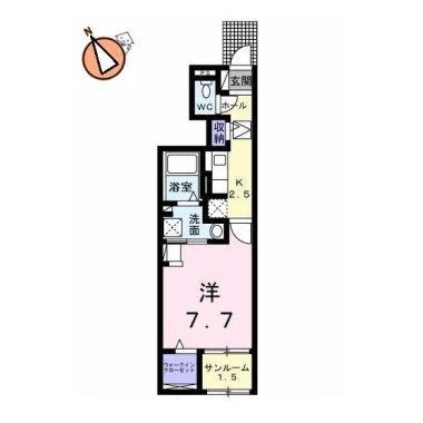 グレイシャス 105の間取り図