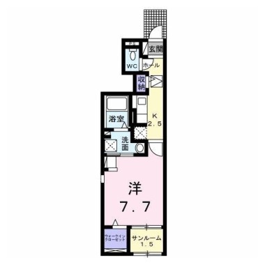 グレイシャス 107の間取り図