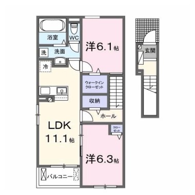アルシャムス I 206の間取り図