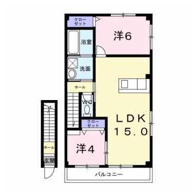 リオ・グランデA 205の間取り図
