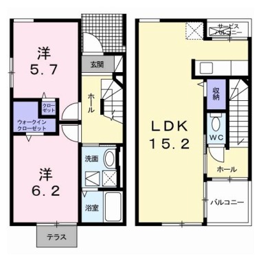 メゾン 春日野II 101の間取り図