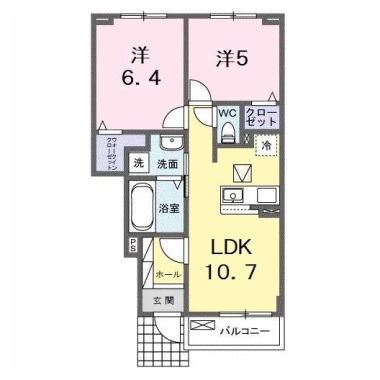 ルーク II 103の間取り図