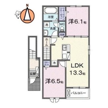 ヘーリオス 205の間取り図