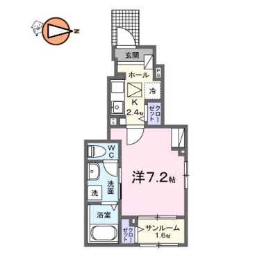 トライ パーク 伊月 101の間取り図