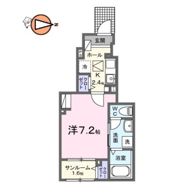 トライ パーク 伊月 102の間取り図