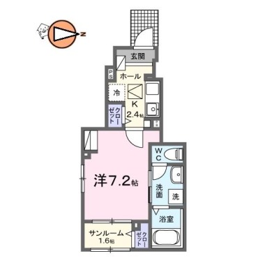 トライ パーク 伊月 103の間取り図