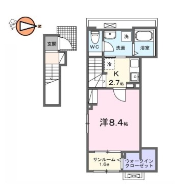 トライ パーク 伊月 203の間取り図