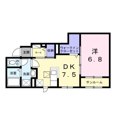 ピアチェーレ 101の間取り図