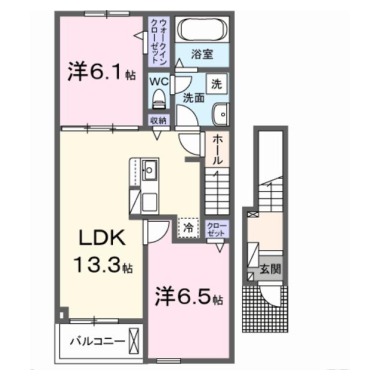 ヒラソール 203の間取り図