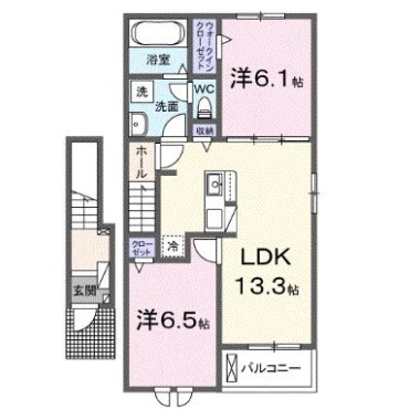 グランシャリオ2 203の間取り図