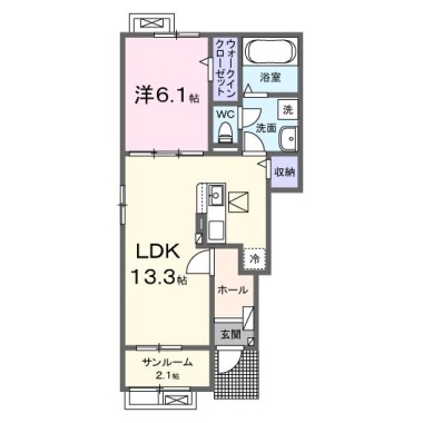 グランシャリオ3 101の間取り図