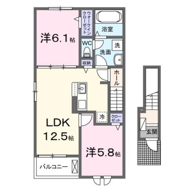 グラン・シエル 201の間取り図