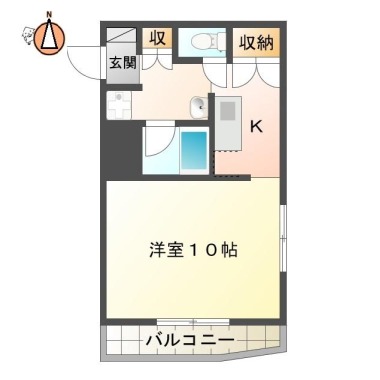 K’sガーデン住吉II 201の間取り図