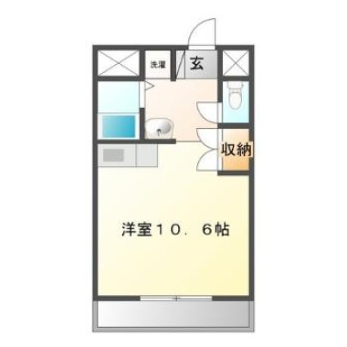 K’sガーデン住吉II 303の間取り図