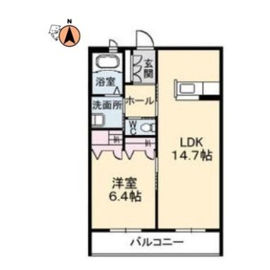 ガーデニアグラン 103の間取り図