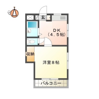 ミルキーウェイ 201の間取り図