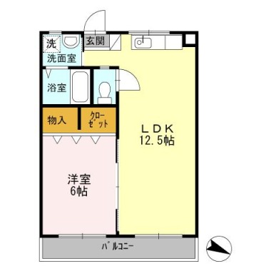 大石マンション 303の間取り図