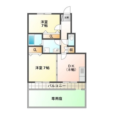 シャルム南風 A103の間取り図