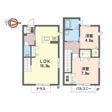 シャーメゾン中吉野 103の間取り図