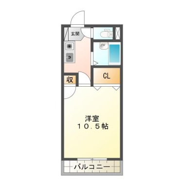 庄町 マンション 1K 104の間取り図