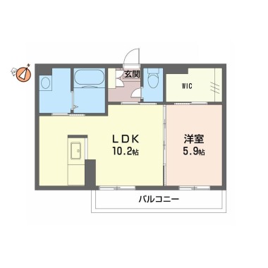 シャーメゾングランデ 202の間取り図