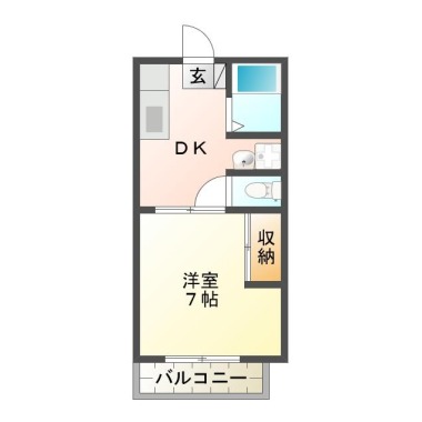 サンビレッヂ徳島 202の間取り図