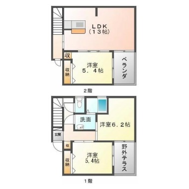 エクセレントガーデンエスト Aの間取り図