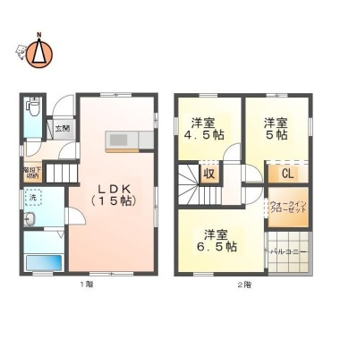 フィットセル鈴の宮II Gの間取り図