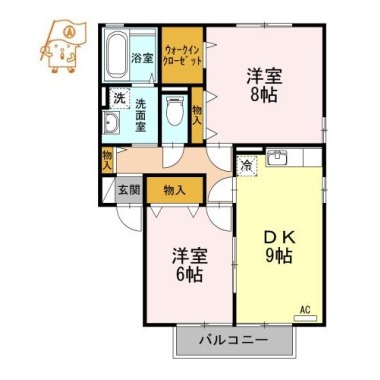 デュレ・ボナール B202の間取り図
