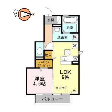 フィオーレ沖浜 101の間取り図