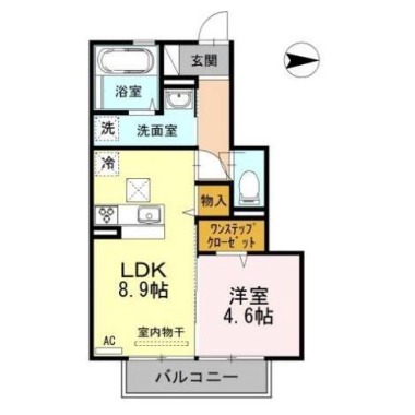 フィオーレ沖浜 103の間取り図