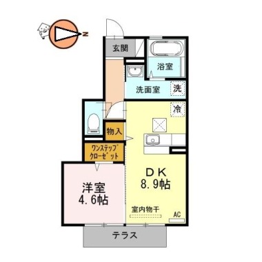 フィオーレ沖浜 105の間取り図