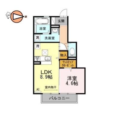 フィオーレ沖浜 106の間取り図